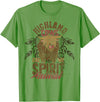 Highland Cow Animal Gifts Highland Cows Are My Spirit Animal Funny Highland Cow T-Shirt - Grass Green