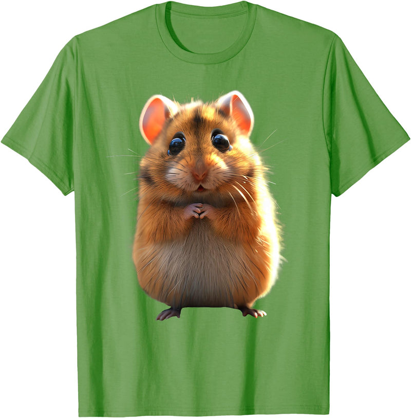 Hamster Rodent Field Hamster Cute Hamster T-Shirt - Grass Green