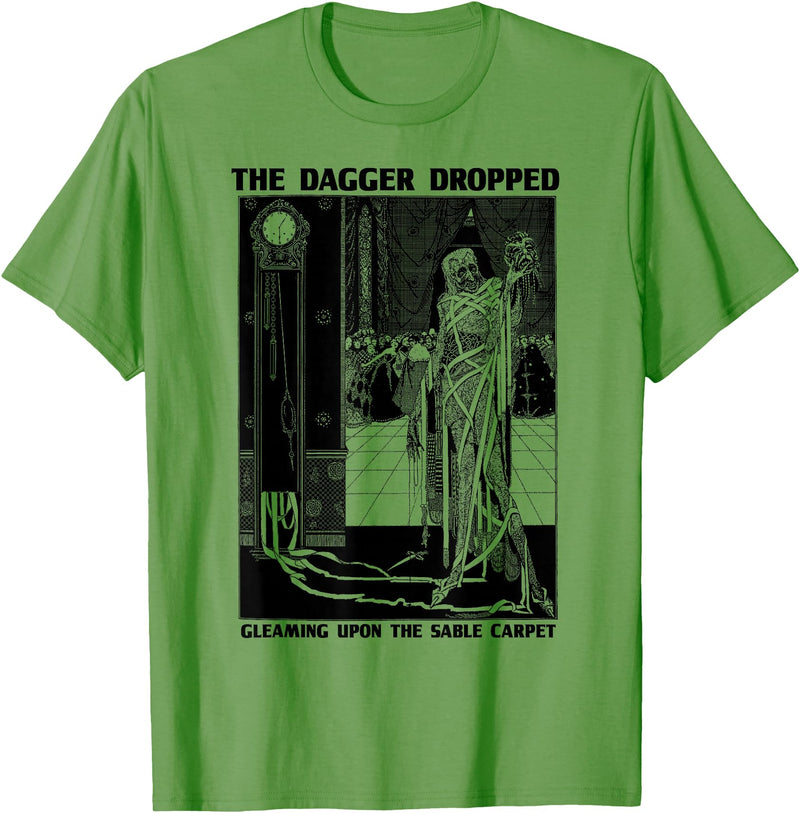 Edgar Allan Poe Fan Club of Compton Edgar Poe Art Masque of the Red Death-Edgar Allen Poe Quote T-Shirt - Grass Green