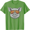 Game Day Pig Tee-TShirt Gifts Game Day Pig T-Shirt - Grass Green