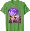 Hamsters Howling at The Moon Shirt - Funny Hamster T-Shirt - Grass Green