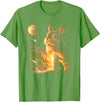 Bunny Howling to the Moon Vintage 90s Animal Easter Day T-Shirt in Grass Green
