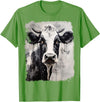 Noah&Friends A Black White Cow T-Shirt - Grass Green