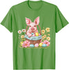 Easter Pig Easter Bunny Ears Graphic Pig Easter Pig Bunny Ears Graphic T-Shirt - Grass Green