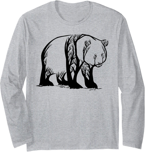 Memme Panda Panda Bear Gifts for Kids Boys Girls Long Sleeve T-Shirt - As Pictured
