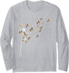 Funny Horse Shirts Dandelion Horses - Horse Lovers Rider Long Sleeve T-Shirt - Heather Grey