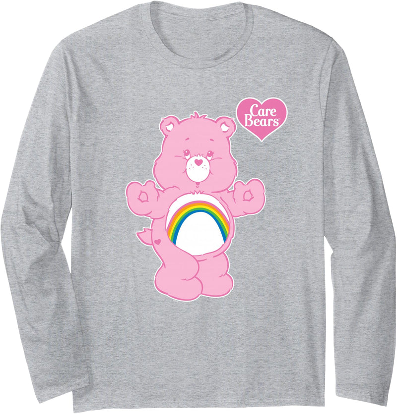 Care Bears Cheer Bear Long Sleeve T-Shirt - Heather Grey