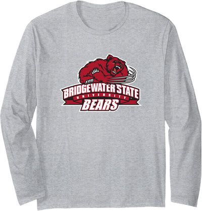 Bridgewater State University BSU Bears Primary Logo Long Sleeve Shirt