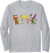 Yogi Bear Marching to the Picnic Long Sleeve T-Shirt - Heather Grey