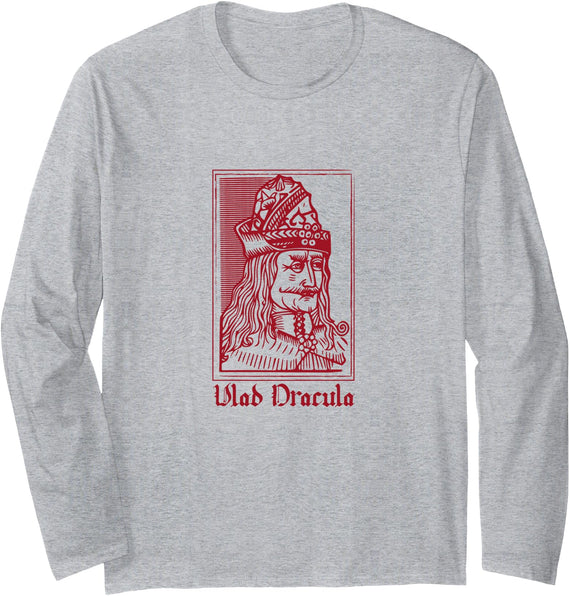 Tis the season to be Creepy Vlad Dracula Long Sleeve T-Shirt - As Pictured