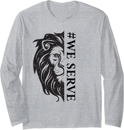 We Serve Lions Vintage Lions club international Long Sleeve Shirt