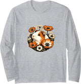 Guinea pig flowers Snugg Guinea pig flowers cute guinea pigs Long Sleeve T-Shirt - Heather Grey