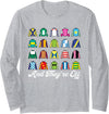 Horse Racing Derby Day Gift And They're Off Horse Racing Derby Day Funny Silks Jockey Long Sleeve T-Shirt - Heather Grey