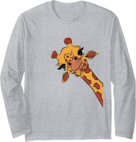 Funny Giraffe women animals costume girls mens Love Giraffes Women Shirt Giraffe Lovers for Kids and Girls Long Sleeve T-Shirt - Adult Unisex - As Pictured