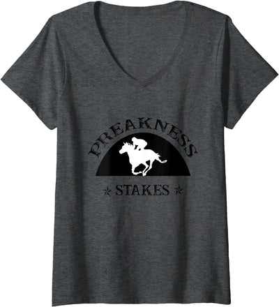 Horse Racing Derby Lover Shirts Womens Preakness Horse Racing Shirts for Men Women Stakes Apparel V-Neck T-Shirt