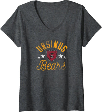 Womens Ursinus College Bears Logo V-Neck T-Shirt