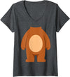 Bear Costume Shirts Women's Bear Costume Shirt Adult Kids Men Women Brown Bear Costume V-Neck T-Shirt - Dark Heather Grey