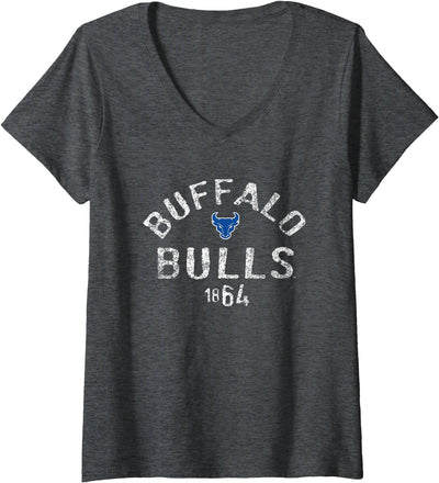Elite Authentics Womens Buffalo Bulls 1864 Vintage V-Neck T-Shirt
