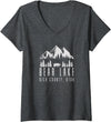 Bear Lake Utah Gifts Womens Bear Lake Utah Gift V-Neck T-Shirt - Dark Heather Grey