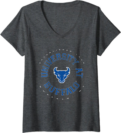 Cow Elite Authentics Womens Buffalo Bulls Showtime V-Neck T-Shirt