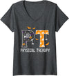 Halloween For Women Men Kids Boys Girls Women's Halloween PT Physical Therapy Therapist Costume Women Men V-Neck T-Shirt -