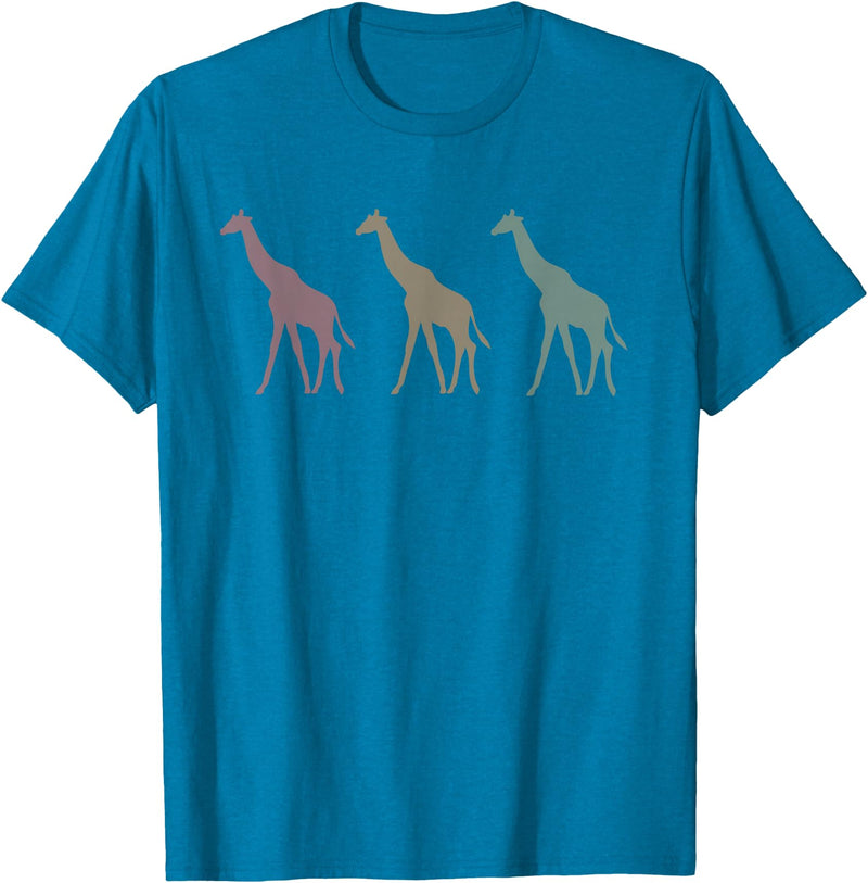 Niki Giraffes T-Shirt - Sapphire Blue