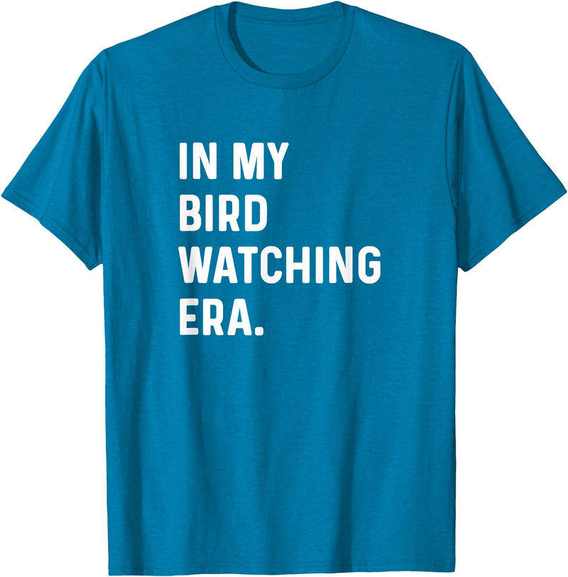 Bird Watching for Men Women Boys Girls by Jess in My Bird Watching Era - Birds Telescope Photography T-Shirt - Sapphire Blue