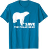 Polar Bear T Shirts Save The Polar Bear T Shirt T-Shirt - Sapphire Blue