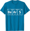 Periodic Tees Co. Bears (Be-Ar-S) Periodic Table Elements Shirt T-Shirt - Sapphire Blue