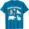 Awesome Arctic Animals for Kids Arctic Animals, Arctic Fox Cute Arctic Polar Bear North Pole T-Shirt - Sapphire Blue