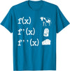 Cute Math Gifts Calculus Nerd Accessories & Stuff Funny Math Teacher Art For Men Women Cow Milk Cheese Formula T-Shirt -
