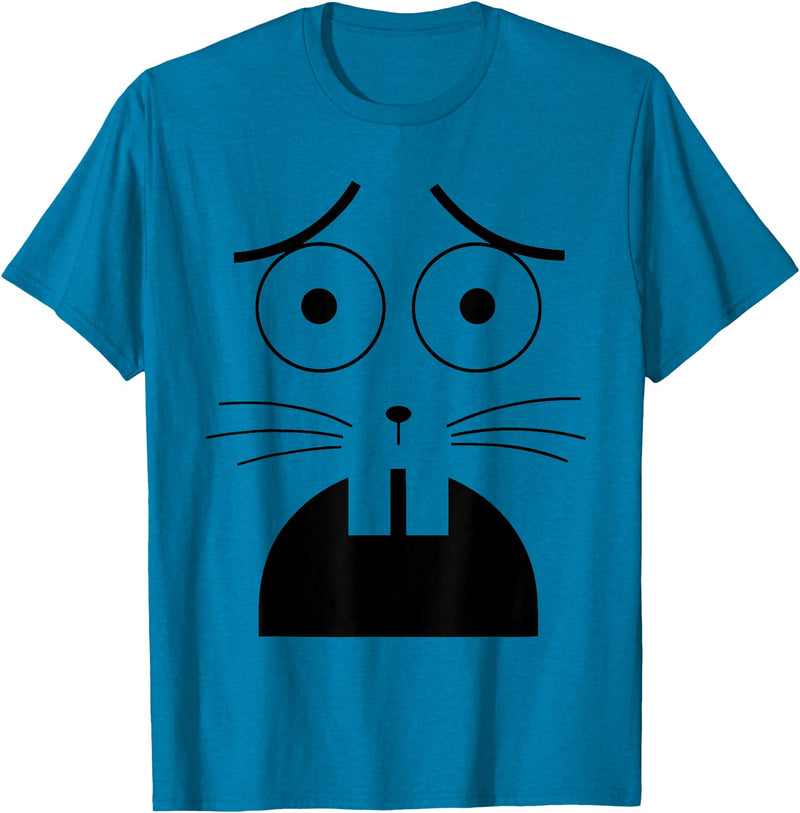 Jasper Rabbit Costume Funny Boo JEE Boojee Meme Halloween T-Shirt in Sapphire Blue