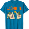 Nerd Ninja Llama Como Te LLamas Spanish Teacher Llama Gift T-Shirt for Men Women Girls Kids - Sapphire Blue