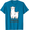 Doc Llama Apparel T-Shirt Funny Llama Doctor T-Shirt, No Trauma Llamas Tee Apparel T-Shirt - Sapphire Blue