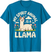Llama Gift Llama Lover Accessories & Lama Stuff Funny Llama Art for Men Women Kids Alpaca Gag Llama Lover T-Shirt - Sapphire Blue