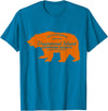 Crane Street Design Drummond Island Bear - T T-Shirt - Sapphire Blue
