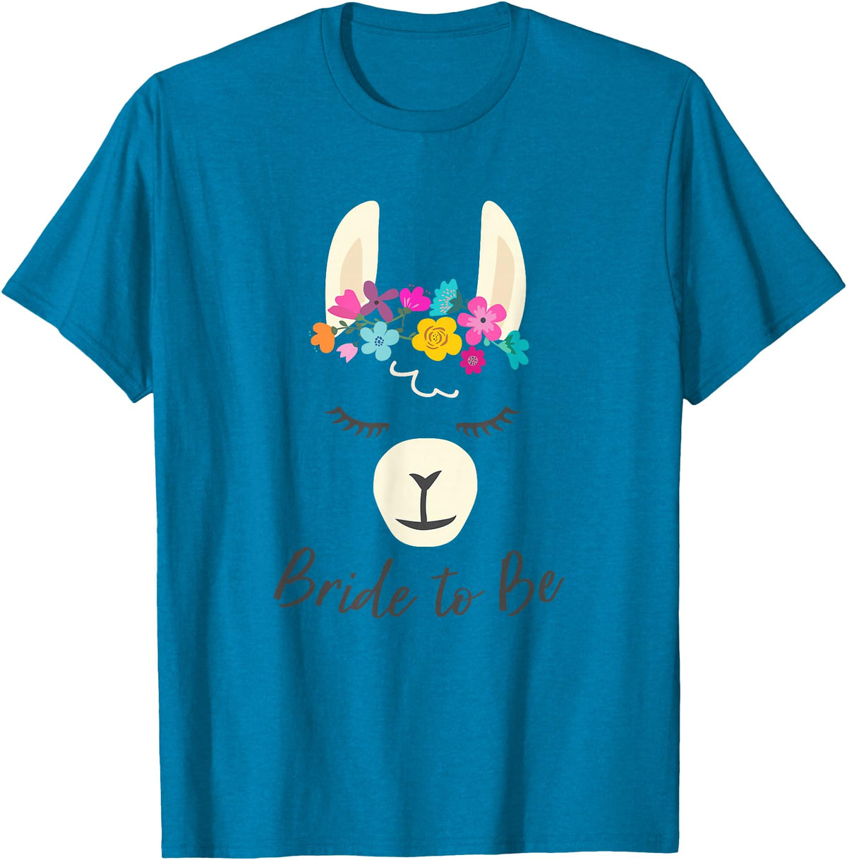 Gym is Bae Llama Bride to Be Wedding Bridal Shower Alpaca T-Shirt - Sapphire Blue
