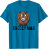 Funny Choccy Milk Chocolate Cow Novelty Shirts Funny Choccy Chocolate Milk Novelty T-Shirt T-Shirt - Sapphire Blue