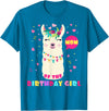 Llamazing Birthday Party Outfit Llama Lovers Mom Of The Birthday Girl Cute Mama Llama Alpaca Llamazing T-Shirt - Sapphire Blue