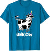 Cool Cow Lover Shirts & Funny Dairy Farmer Gifts Unicow. Cute Dairy Cow Farmer Shirt Funny Cow Lover Gift T-Shirt - Sapphire