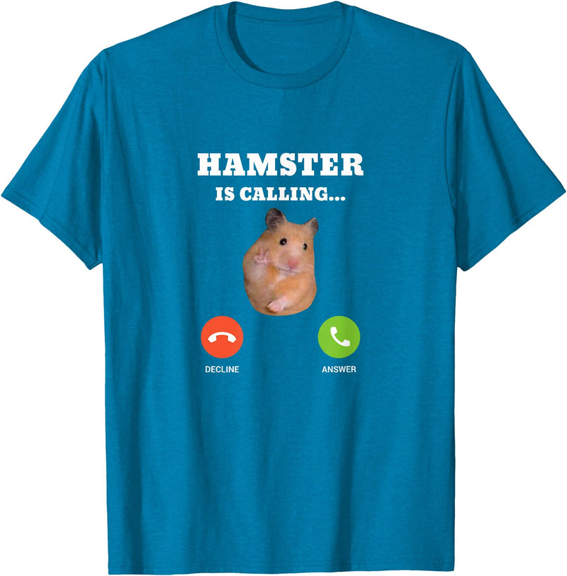 Hamster Meme is Calling T-Shirt - Sapphire Blue