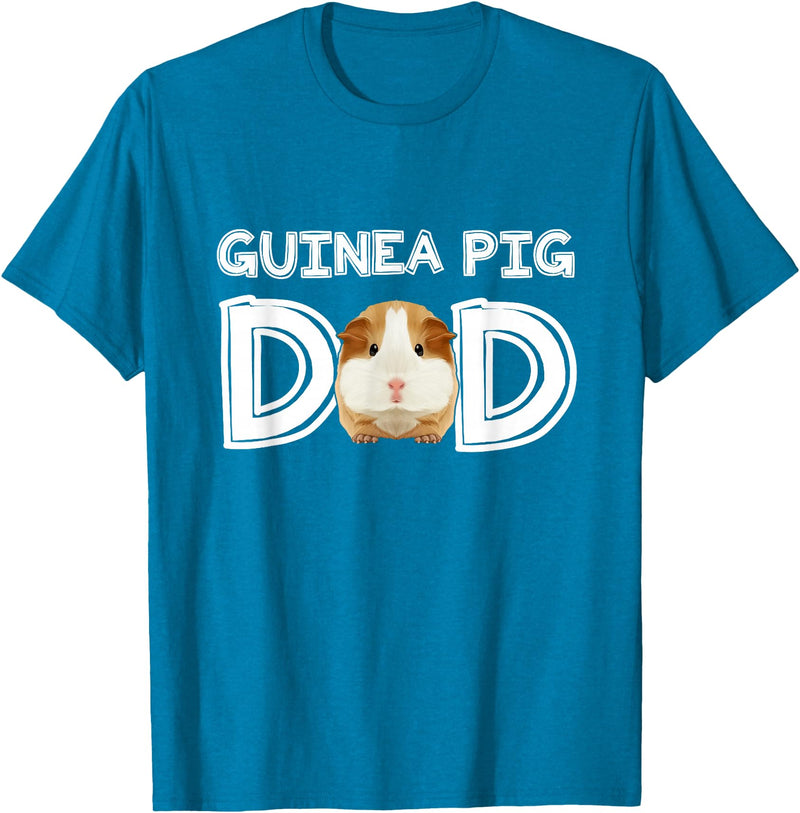 Cavy Breeder Fancier Accessories Clothes Guinea Pig Dad Father's Day Piggy Lover Owner Stuff Cavy T-Shirt - Sapphire Blue