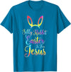 Christian Easter Silly Rabbit Easter Is for Jesus T-Shirt in Sapphire Blue