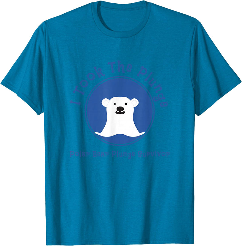 Polar Bear Plunge Polar Plunge Polar Bear I Took The Plunge T-Shirt - Sapphire Blue