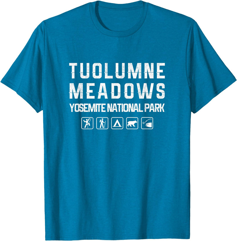 California Shirts Tuolumne Meadows, Yosemite Outdoor T-shirt T-Shirt - Sapphire Blue