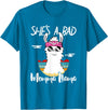 Shes a Bad Momma Llama - Mama Mom - DressedForDuty She's a Bad Momma Llama - Mama Funny - Vintage Mom Gift T-Shirt - Sapphire Blue