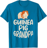 Gift Guinea Pig Owner & Accessories Guinea Pig Grandpa T-Shirt - Sapphire Blue