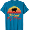 Pig Lover Gifts & Accessories Proud Pig Mom Pig Owner Pig Farmer Pig Mother T-Shirt - Sapphire Blue