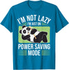 Cute Panda Gifts Panda Bear - Power Saving Mode - Panda T-Shirt - Sapphire Blue