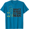 The Simpsons Dont Have a Cow, Man Bart Simpson Skateboard T-Shirt - Sapphire Blue